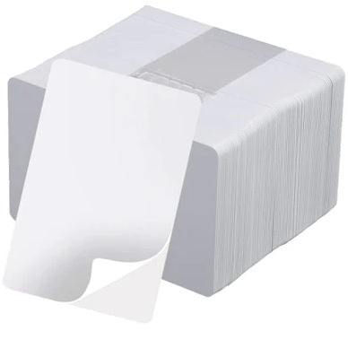 Plastic Backed Adhesive ID Card CR80 Size  - Pkt 100