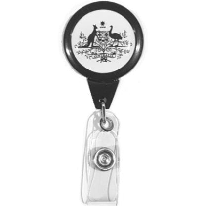 Australian Government Logo Anti-Twist Retractable Badge Reel CH-IDCWMRG3 (50 Pack)