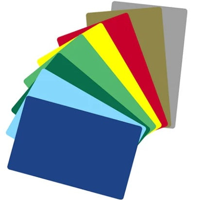 Colorproof Card Coloured CR-80 Sized Plastic ID Cards (100 Pack)