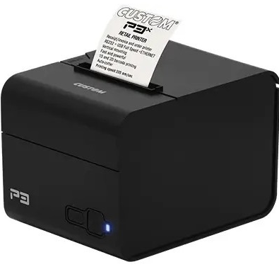CUSTOM P3X Thermal Receipt Printer ETH/RS232/USB 203 DPI