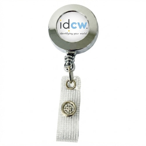 Custom Printed Retractable Badge Reel Heavy Duty CH- MRCustom (100 Pack)