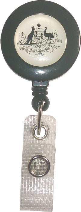 Australian Government Retractable ID Badge Reel Premium CH-IDCWMRG1 (100 Pack)