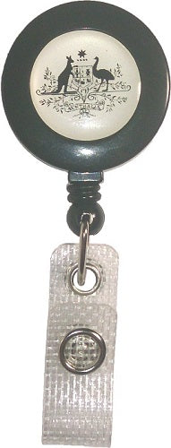 Australian Government Retractable ID Badge Reel Standard CH-IDCWMRG5-STD (100 Pack)