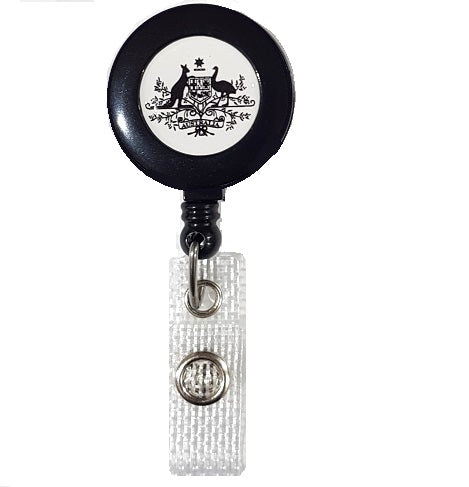 Australian Government Retractable ID Badge Reel Standard CH-IDCWMRG5-STD (100 Pack)