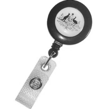 Australian Government Retractable ID Badge Reel Premium CH-IDCWMRG1 (100 Pack)