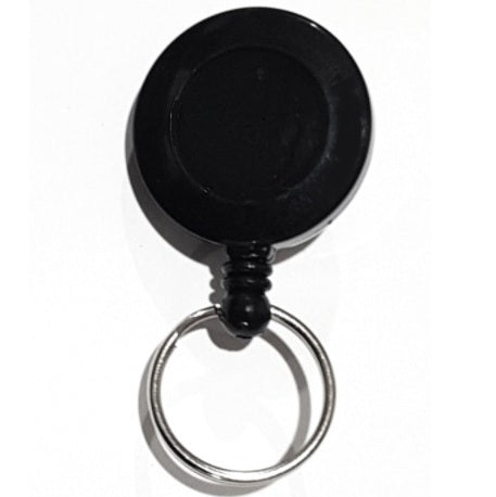 Black Retractable Std Badge Reel With Split Ring CH-IDCWMR-Ring-Std (25 Pack)