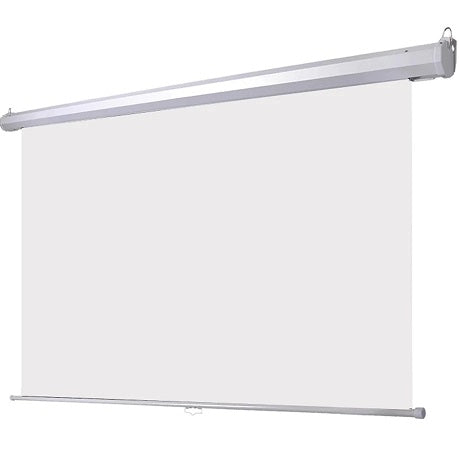 Belger Photography 2.5' X 5' White Retractable Wall/Ceiling Mounted Background