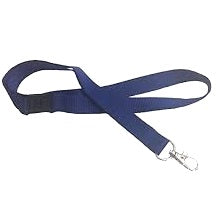 Lanyards With Heavy Duty Swivel Claw Clip Premium Navyl Blue L-15S-Navy (50 Pack)