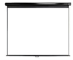 Retractable Backdrop in White. Can be wall or ceiling mounted.