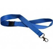 Premium Royal Blue Lanyard 15mm Wide With Heavy Duty Swivel Claw Clip and Safety Breakaway