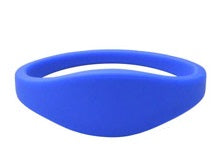 MIFARE Classic 1K 55mm Blue Silicone Wristband from idcwonline.