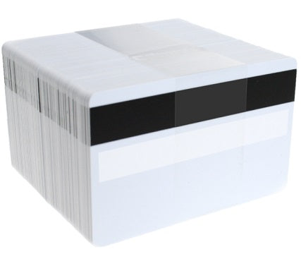 CR80 White PVC Card with Hi-Co Magnetic Stripe and Signature Panel