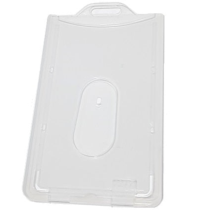 ID card holder heavy duty, translucent matt with thumb slide from idcwonline.