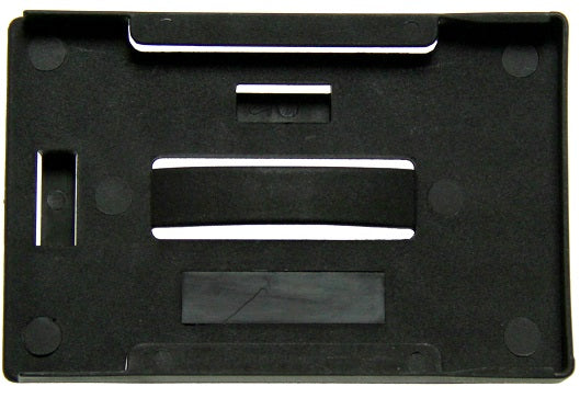 ID card holder, black rigid, holds 5 x CR80's from idcwonline.