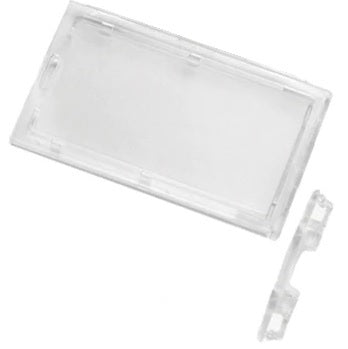 ID Plastic Card Holder Clear/Frosted Lockable Portrait CH-IDCW509 - Pkt 100