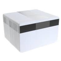  CR80 Blank White PVC Card with Hi-Co Mag Stripe