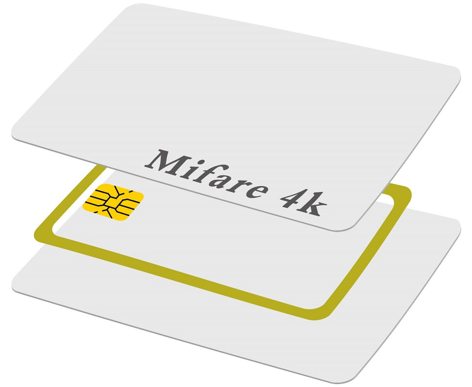 Mifare MIFARE Classic 4K NXP S70 Contactless Plain White Smart Cards - Pkt 10