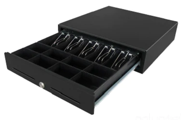 Cash Drawer VPOS EC410 5 Note, 8 Coin 24 Volt Black