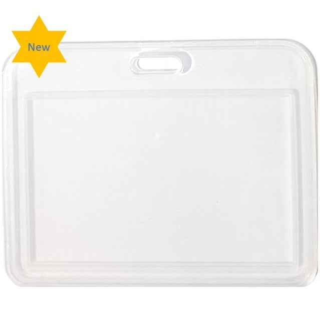 ID Card Holder Heavy Duty Polypropene Landscape CH-IDCW1180H - Pkt 100
