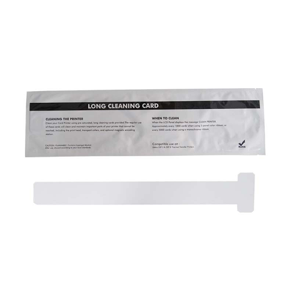 Zebra Long "T" Cleaning Cards for Zebra P330i and P430i ID Card Printers from idcwonline.