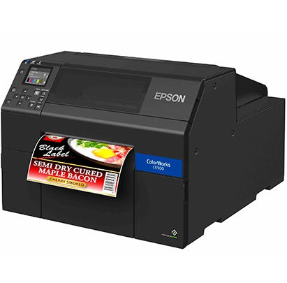 EPSON CW-C6510P 8 Inch Commercial Colour Inkjet Label Printer Ethernet & USB with Peeler Module from idcwonline.