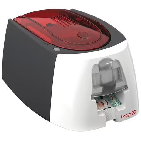 Evolis Badgy 100 USB Single Sided ID Card Printer Starter Package from idcwonline.