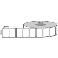 2000 White Thermal Transfer Poly Labels, Permanent Adhesive, 25mm Core from idcwonline.