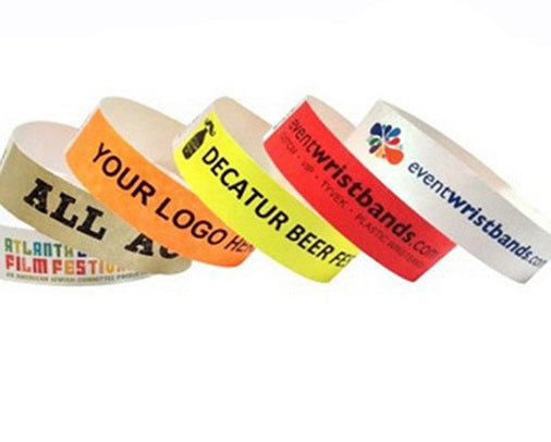 Disposable RFID Paper/Tyvek Custom Printed Waterproof Wristband from idcwonline.