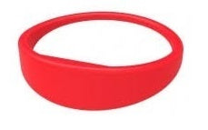 MIFARE Classic 1K 55mm Red Silicone Wristband from idcwonline.