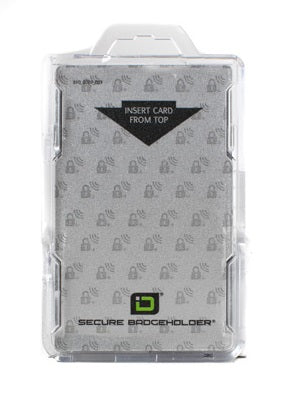 RFID secure single card holder clear from idcwonline.