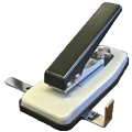 Stapler Style Slot Punch with Adjustable Guide for Punching Plastic ID Cards From idcwonline.