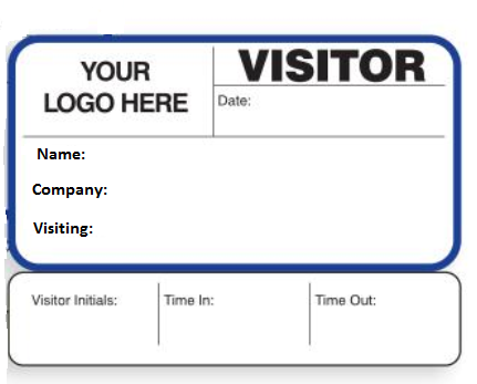  Visitor Book Non Expiry Company Sign out Stub. 400 Labels.