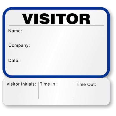 Expiring Visitor Book - Full Exp & "Sign out" Stub