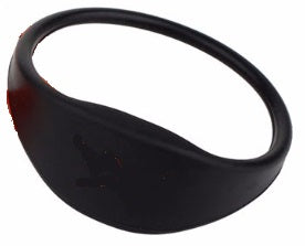 MIFARE Classic 1K 65mm Black Silicone Wristband from idcwonline.