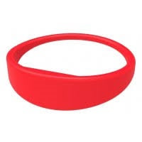 MIFARE Classic 1K 65mm Red Silicone Wristband from idcwonline.