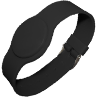 Mifare Classic 1K Black Watch Style Silicone Wristband from idcwonline.
