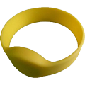 MIFARE Classic 1K 65mm Thick Silicone Wristband available in blue, black, green and red from idcwonline.