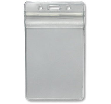 Portrait Clear/Frosted Zip Lock ID Card Holder (100mmx65mm) CH-IDCW51